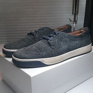 Johnston & Murphy Allister navy suede wingtip